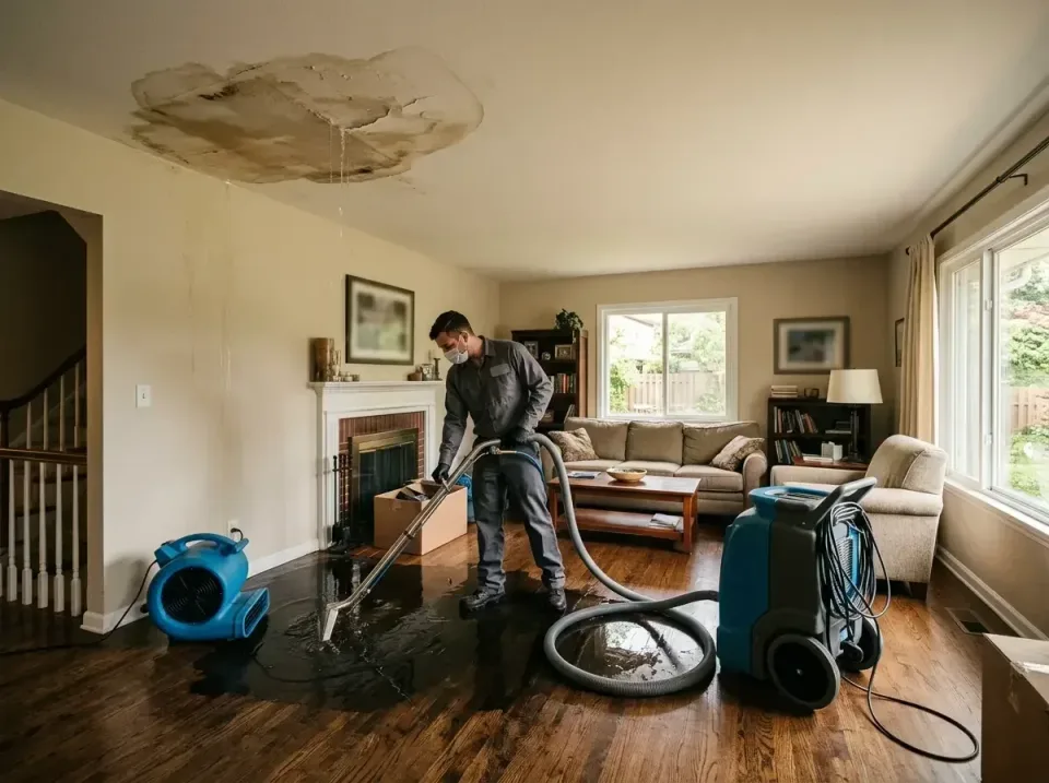 attic-pipe-burst-ceiling-drip-008 — frequently asked questions, Water Damage Restoration & Carpet Care in Linden, MI